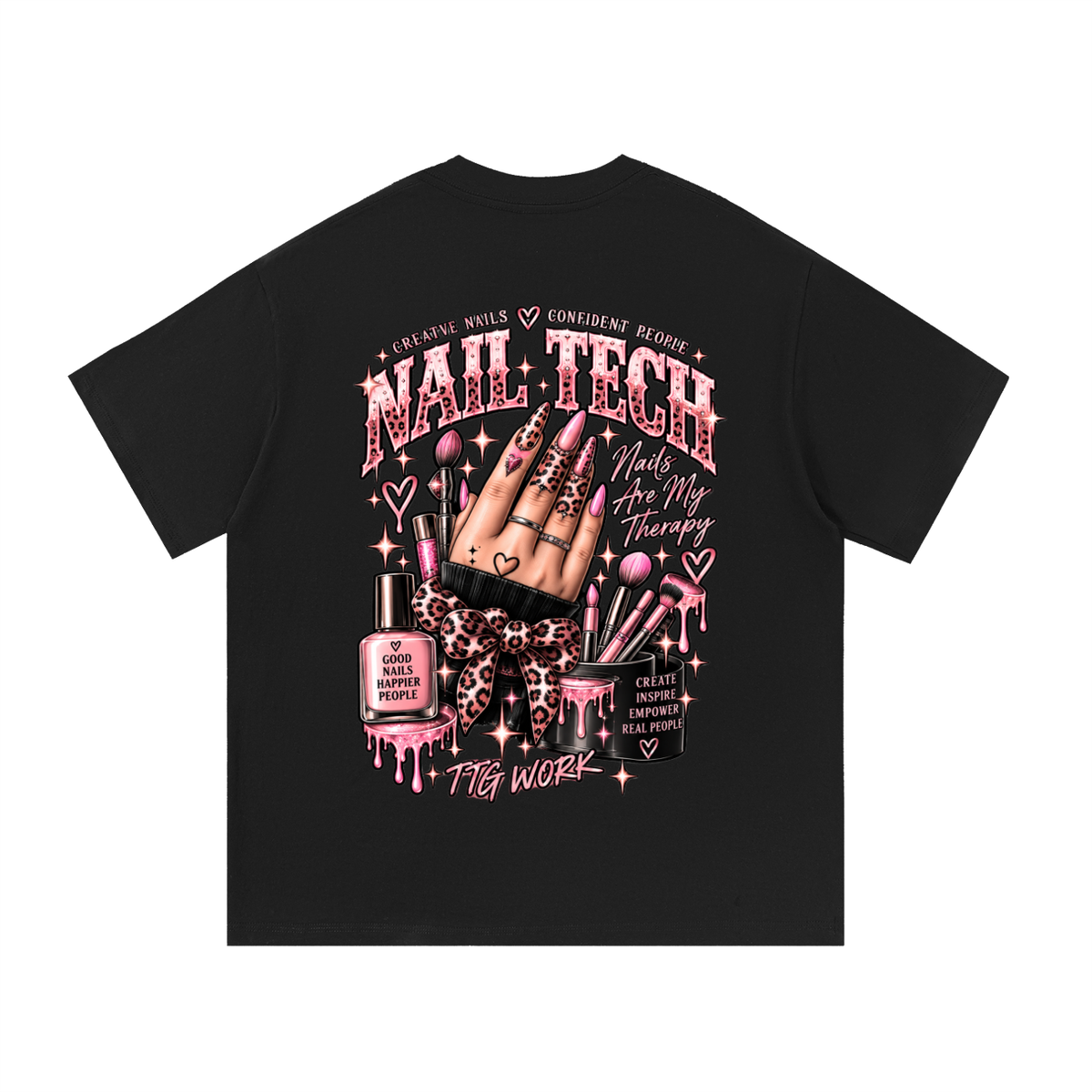 Nail Tech — Nails Are My Therapy Work Tee