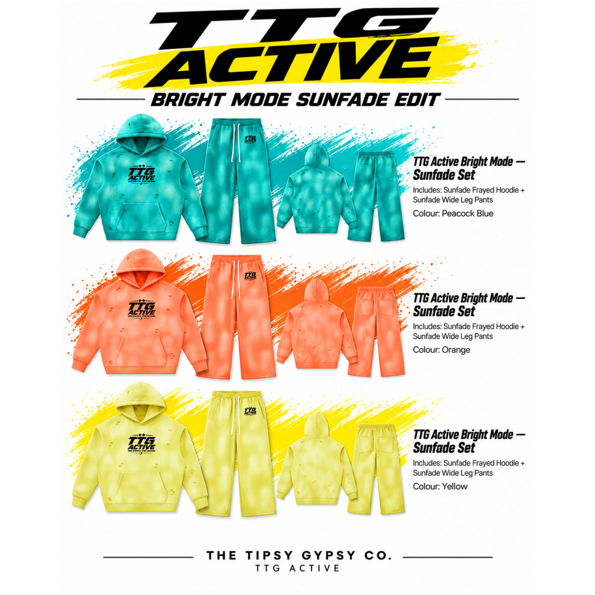 Hoodie & Jogger Sunfade Set