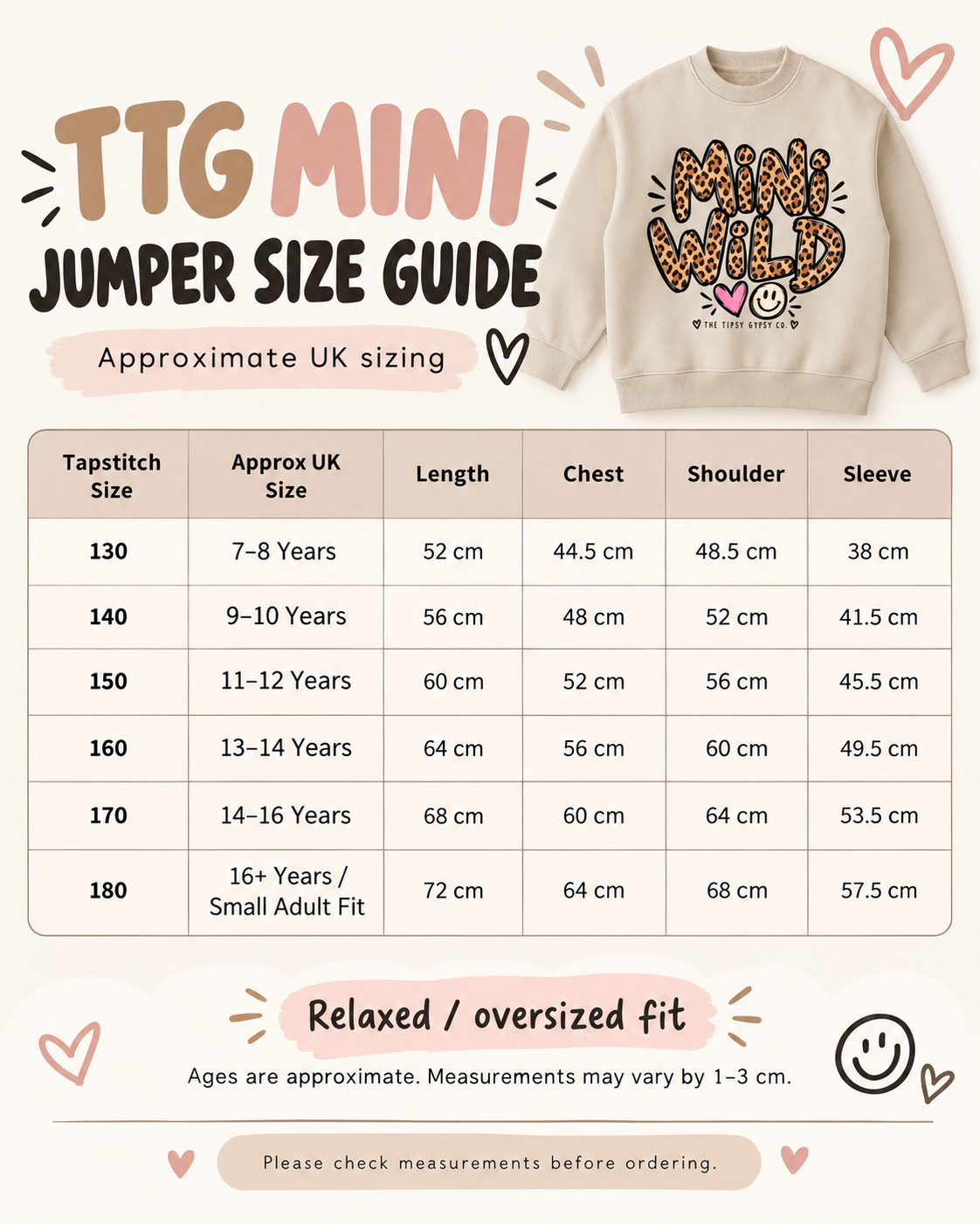 TTG Mini – Girls’ Wild Crewneck