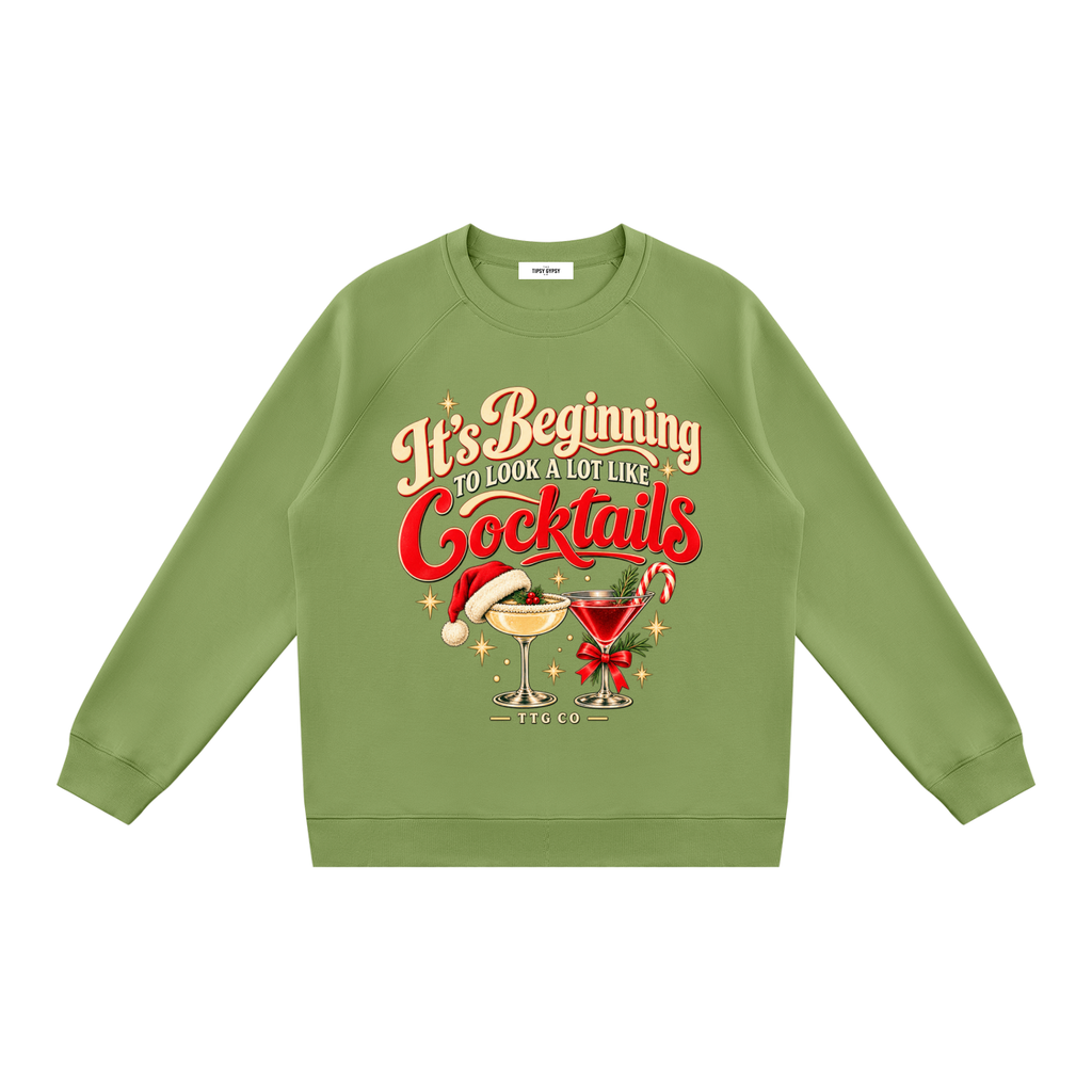 TTG It’s Beginning to Look a Lot Like Cocktails Christmas Sweatshirt