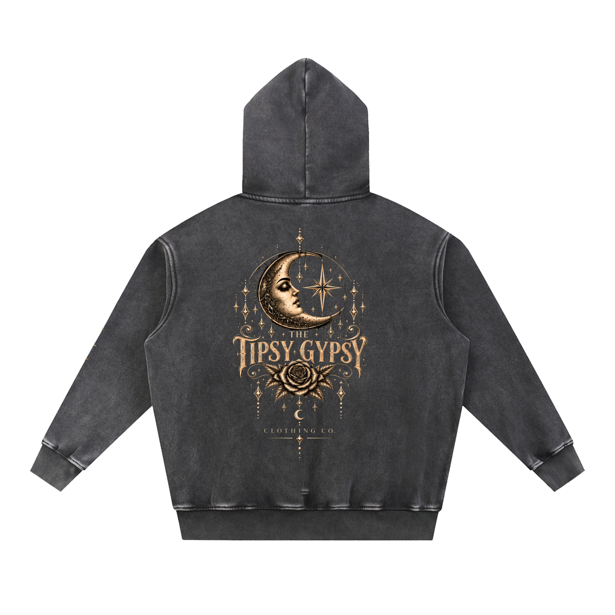 The Tipsy Gypsy Signature Snow Wash Fleece Oversize Hoodie