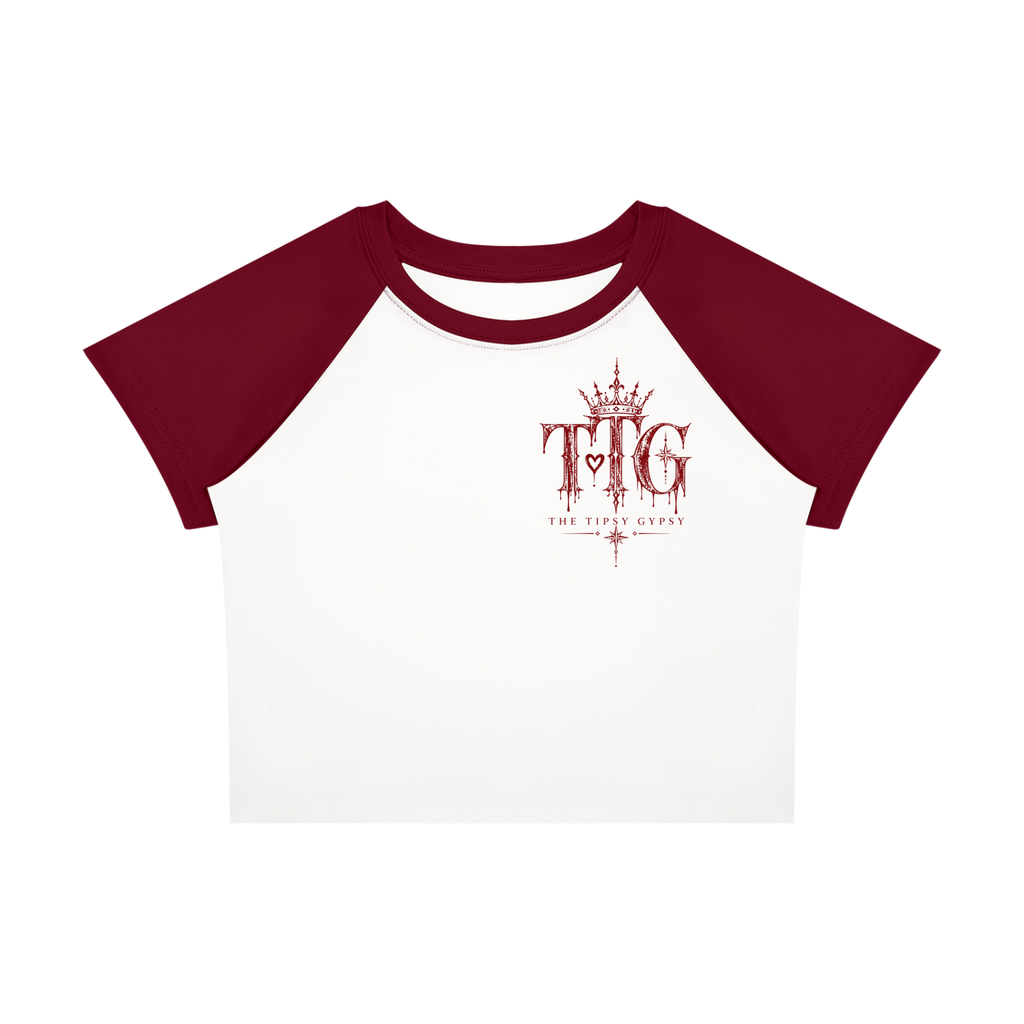 TTG Wild Hearts Baby Tee – Wine