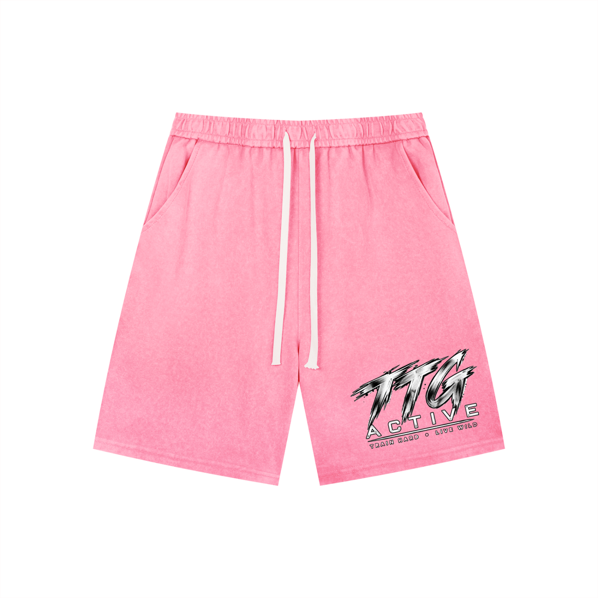Men’s Vintage Wash Drawstring Shorts