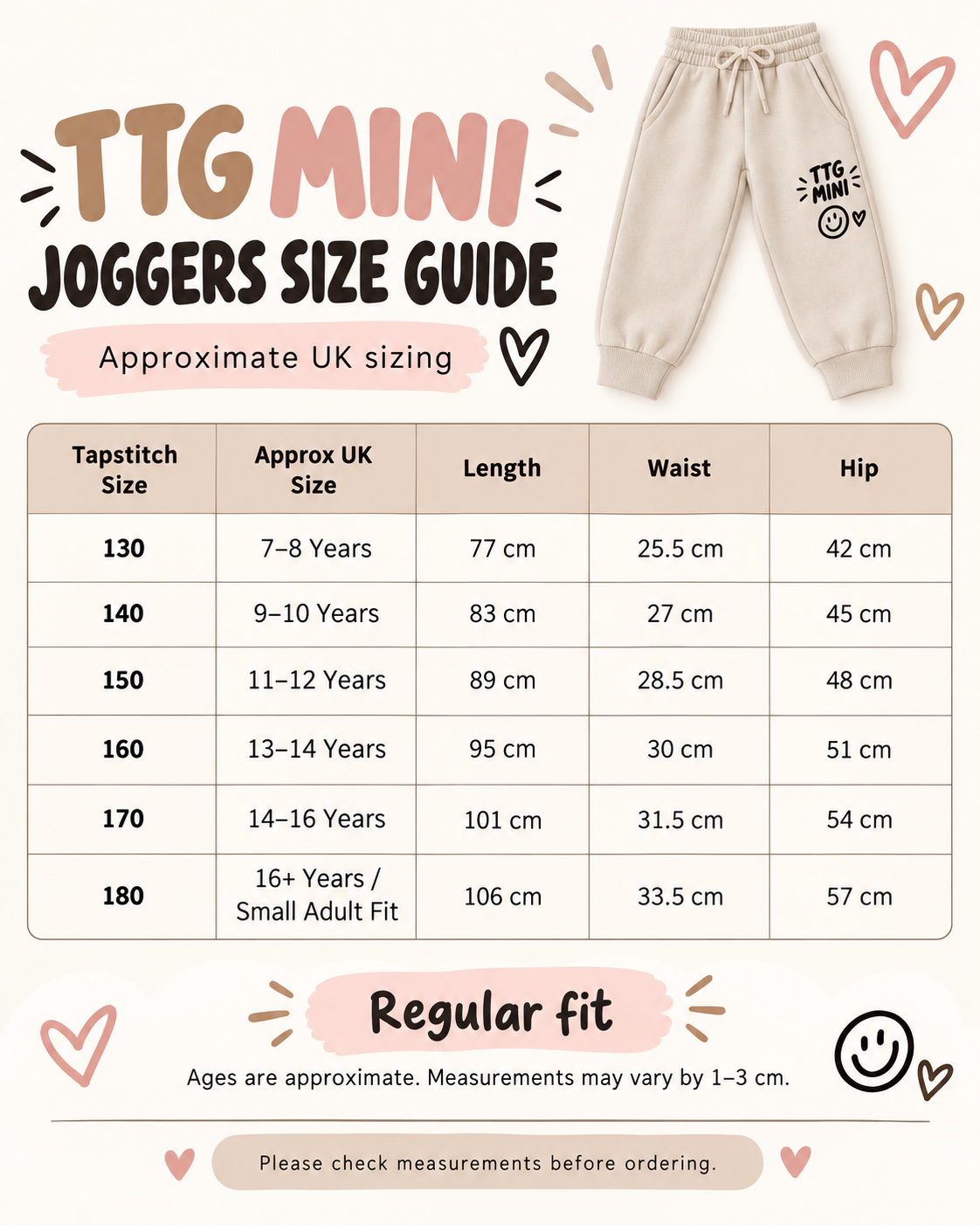 TTG Mini Active – Girls’ Chill Joggers