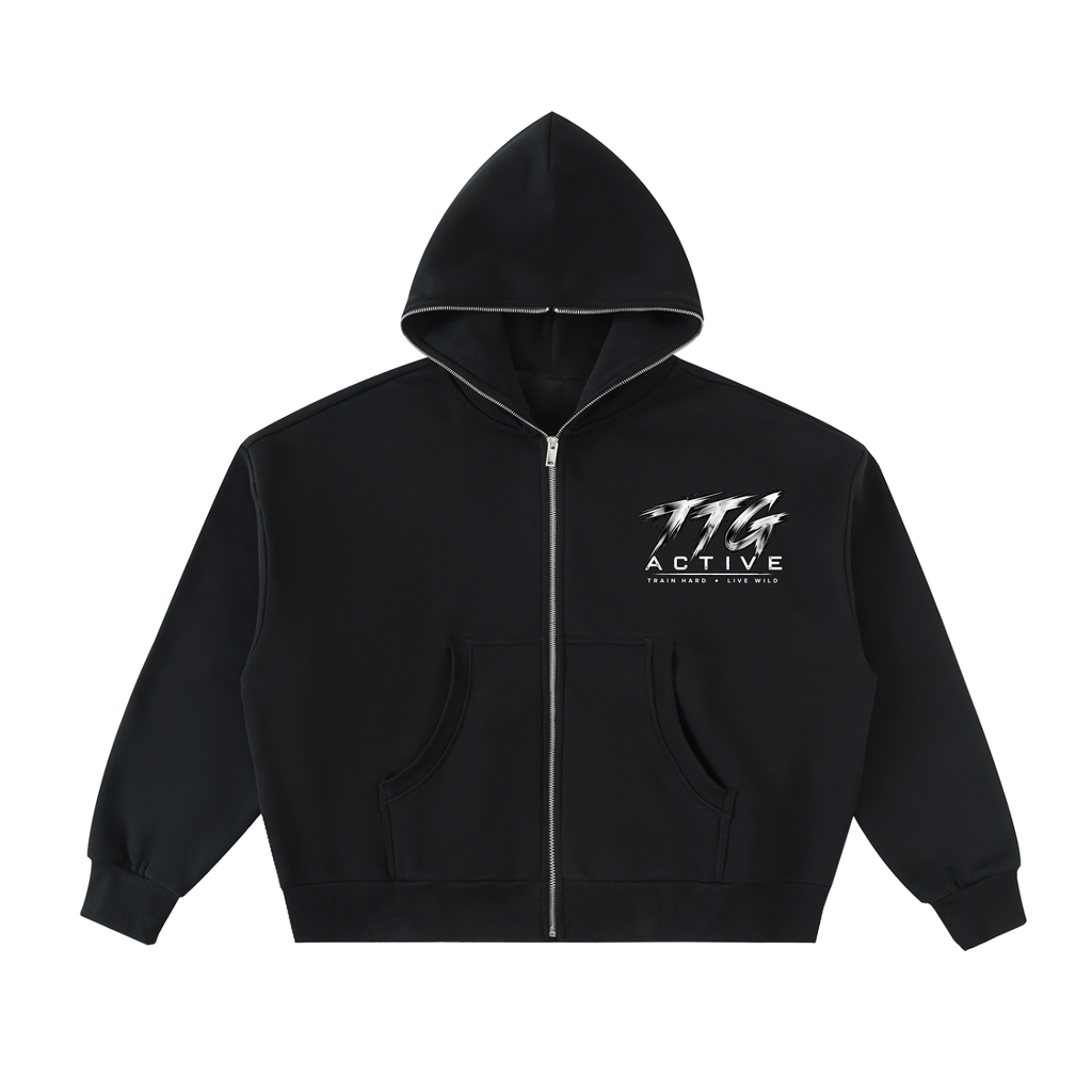 TTG Active — Train Hard Zip Hoodie