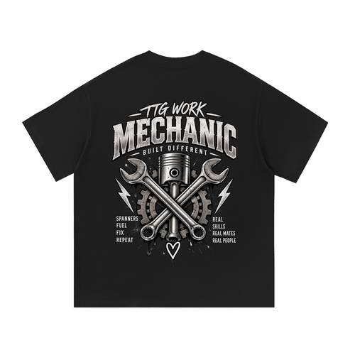 Built Different — Mechanic Tee