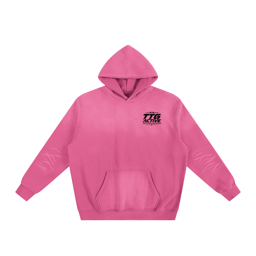 TTG Rebel – Built Different Pink Hoodie