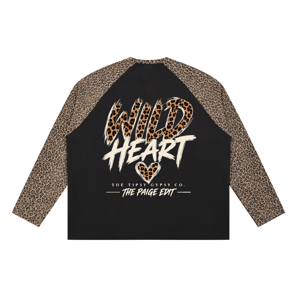 TTG Wild – Wild Heart Leopard Raglan Tee