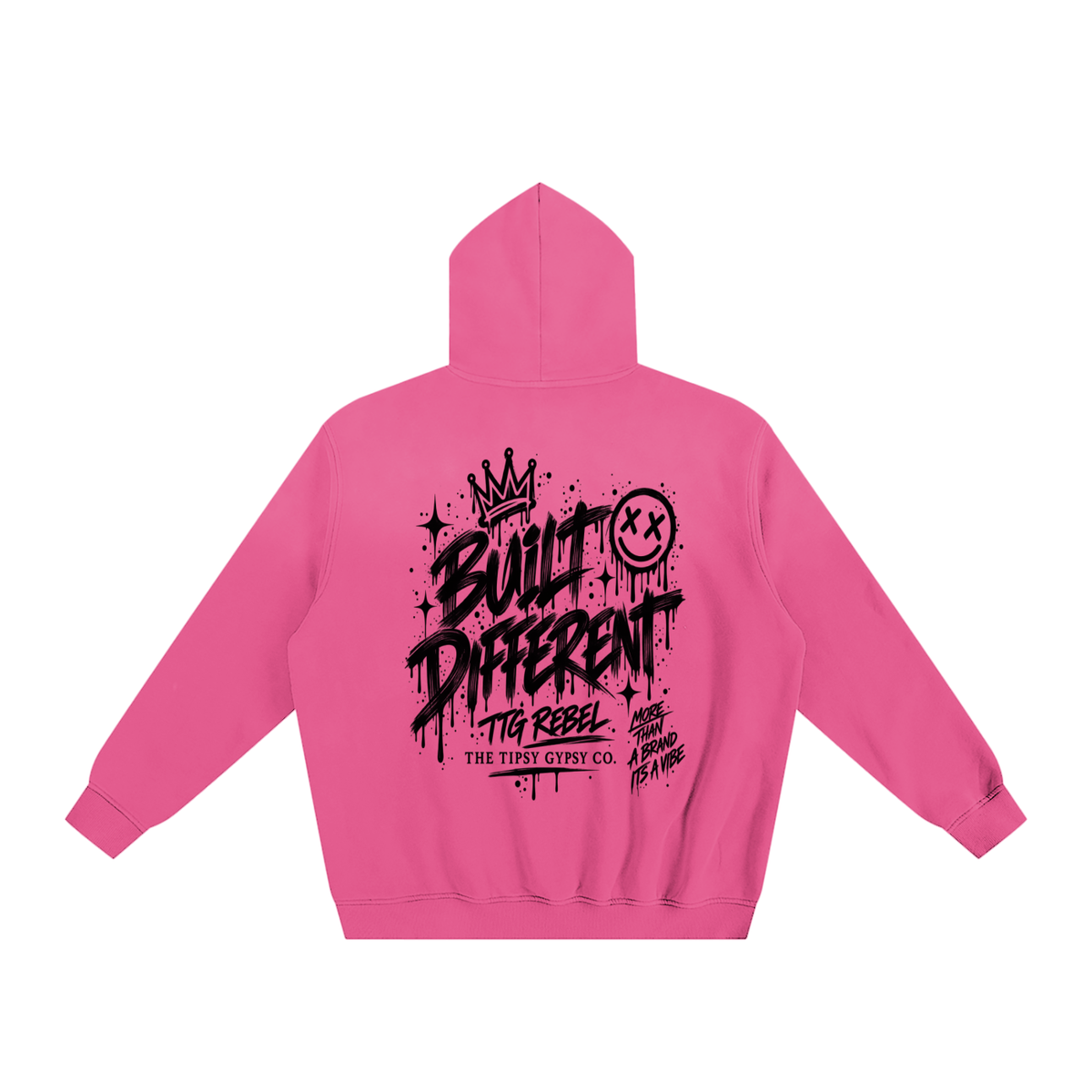 TTG Rebel – Built Different Pink Hoodie